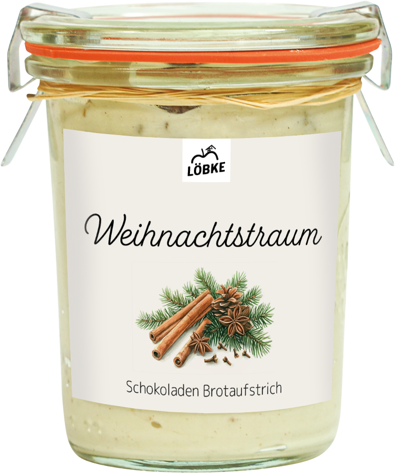 Weihnachtstraum Brotaufstrich im Weckglas
