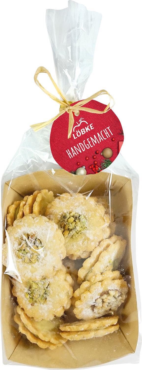 Pistazien Plätzchen "Linzer Art" in der Tüte - Weihnachtsedition