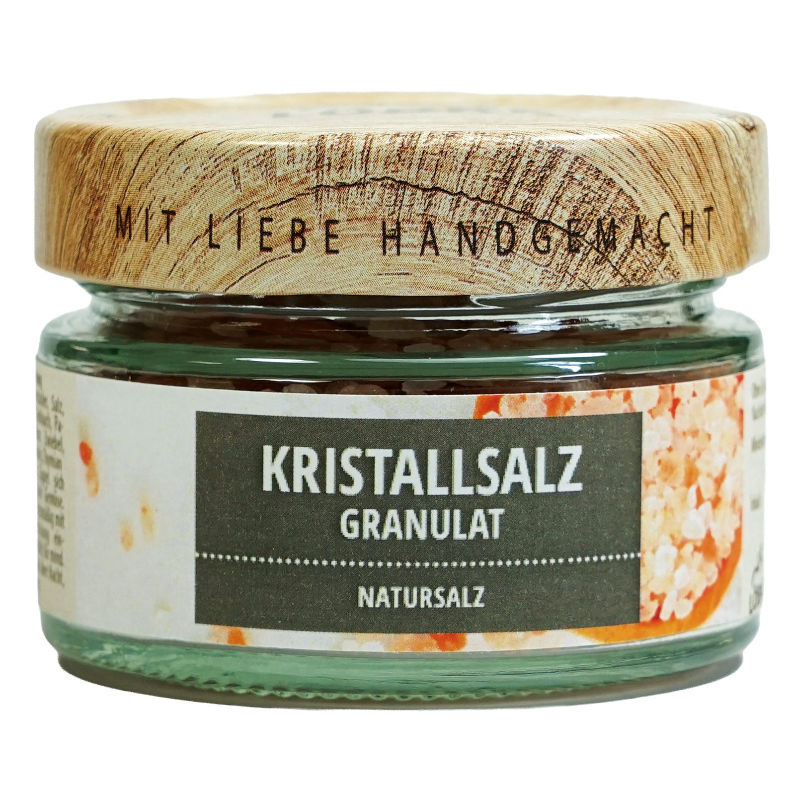 Kristallsalz Granulat im Schraubglas Kristallsalz Granulat im Schraubglas