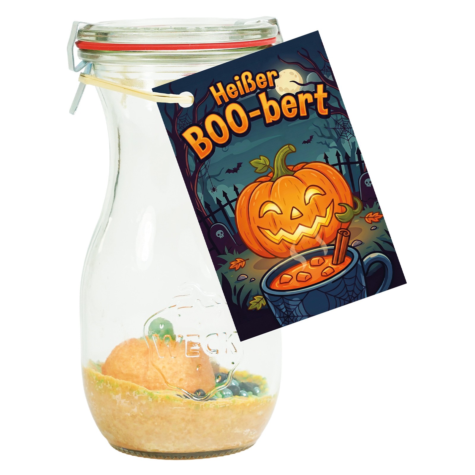 Heißer Boo-Bert - Ansatzmischung für heiße Pumpkin Spice Milch in der Weckflasche