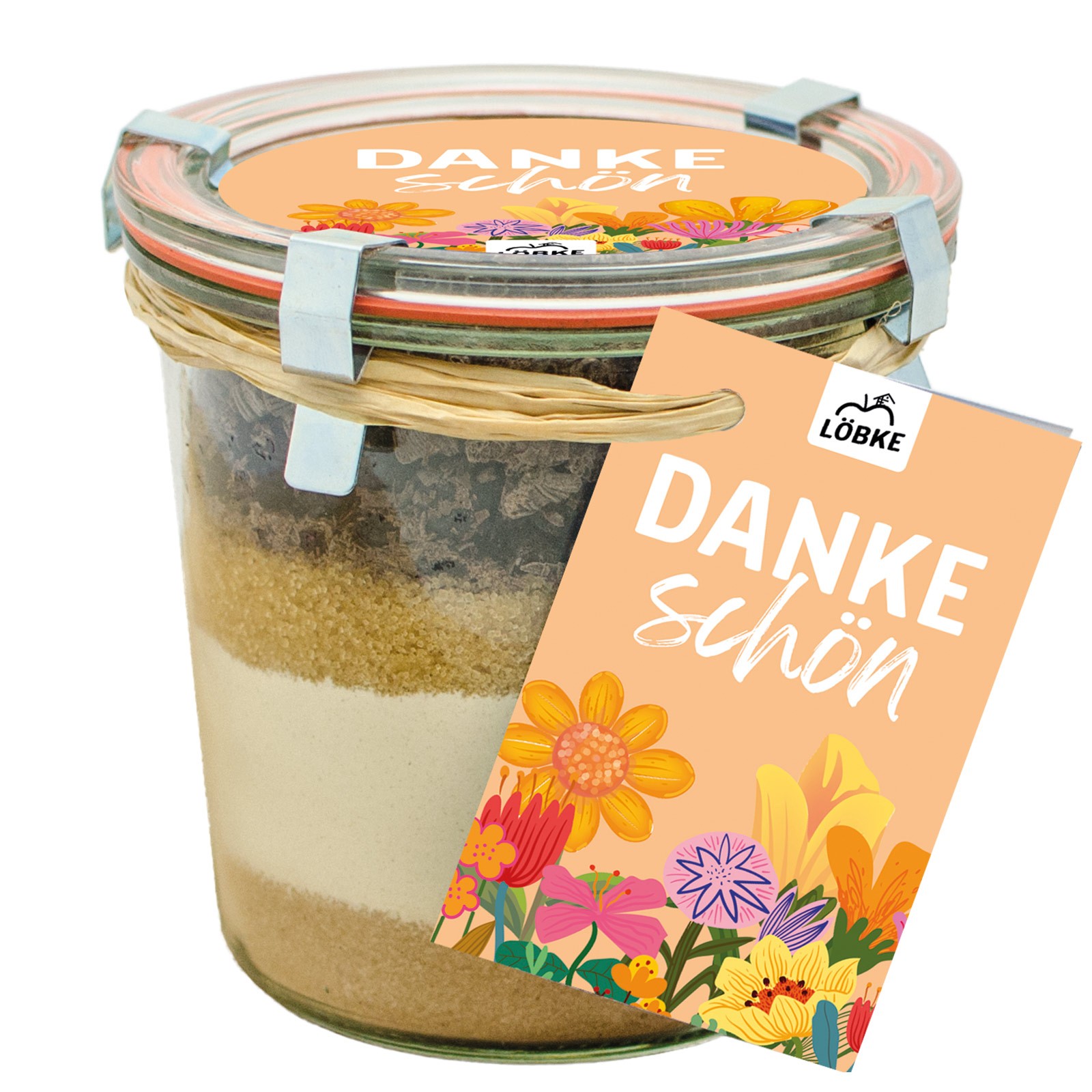 Backmischung Heidelbeer-Kuchen Dankeschön im Weckglas