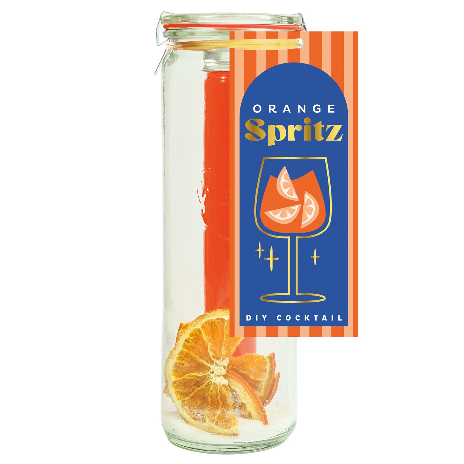Orangenbitter Spritz Cocktail-Ansatzmischung im Weckglas, inkl. Alkohol