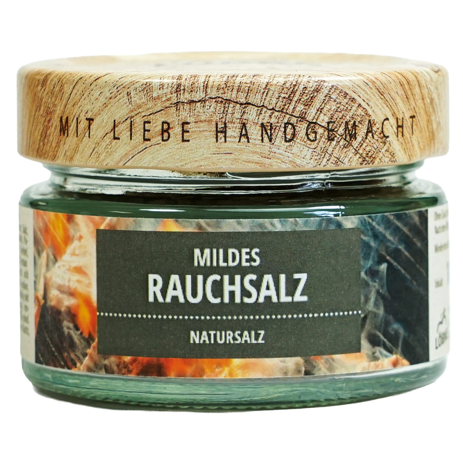 Mildes Rauchsalz im Schraubglas Mildes Rauchsalz im Schraubglas